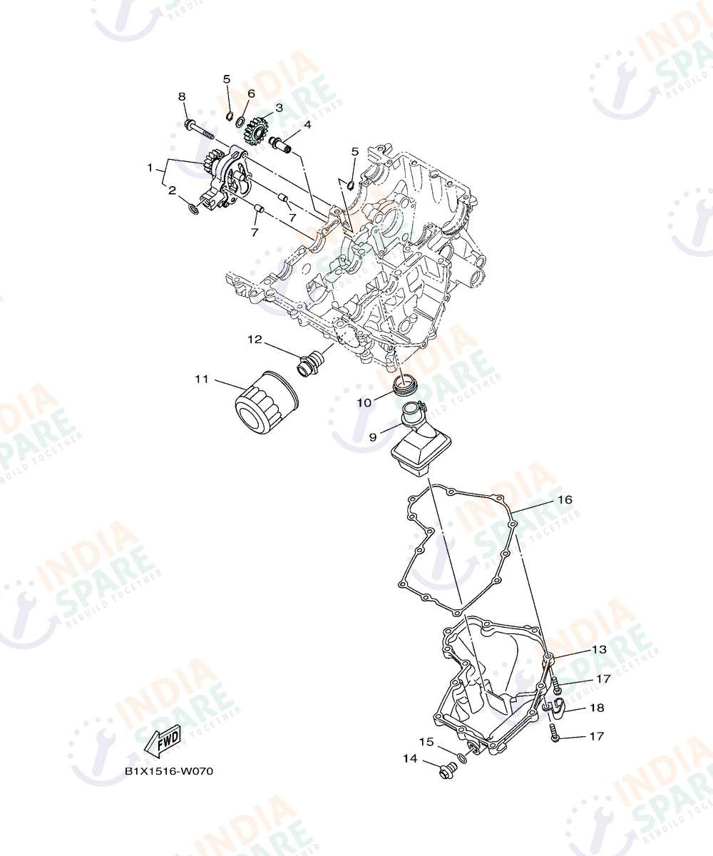 YAMAHA D782 R3 Series OIL PUMP